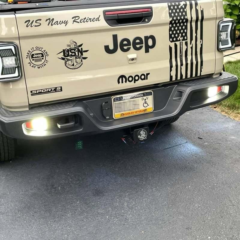 Oracle Rear Bumper LED Reverse Lights for Jeep Gladiator JT - 6000K SEE WARRANTY-tuningsupply.com