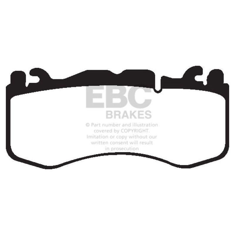 EBC 12+ Aston Martin Vantage 4.7 Yellowstuff Front Brake Pads-tuningsupply.com