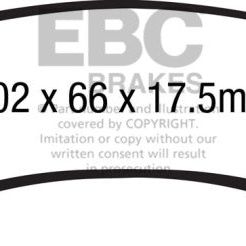 EBC 15+ Cadillac Escalade Ext/Esv 6.2 2WD Yellowstuff Front Brake Pads-tuningsupply.com