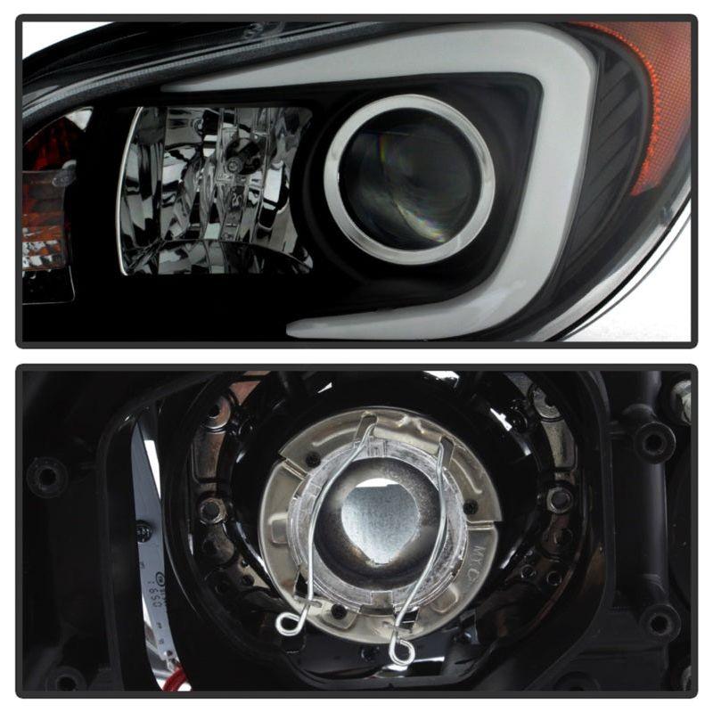 Spyder Subaru WRX 06-07 Projector Headlights - HID Model Only - Black PRO-YD-SWRX06-HID-LBDRL-BK-Headlights-SPYDER-SPY5083913-SMINKpower Performance Parts