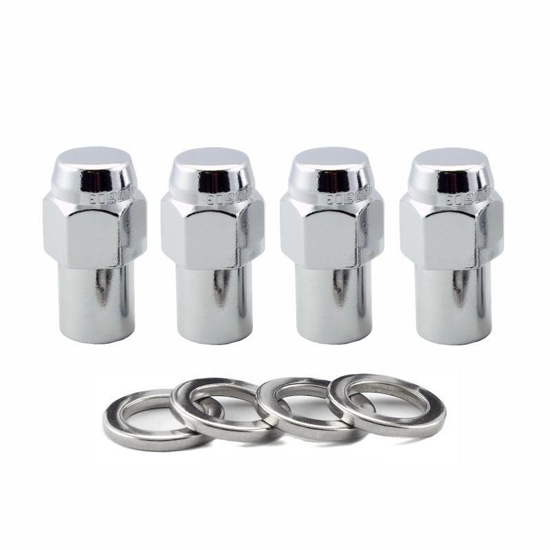 McGard Hex Lug Nut (Reg. Shank - .746in.) 1/2-20 / 13/16 Hex / 1.65in. Length (4-Pack) - Chrome-tuningsupply.com