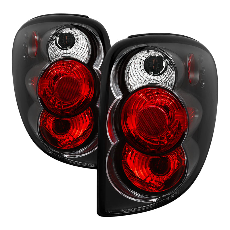 Spyder Dodge Caravan/Grand Caravan 01-07 Euro Style Tail Lights Black ALT-YD-DC01-BK-Tail Lights-SPYDER-SPY5002211-SMINKpower Performance Parts