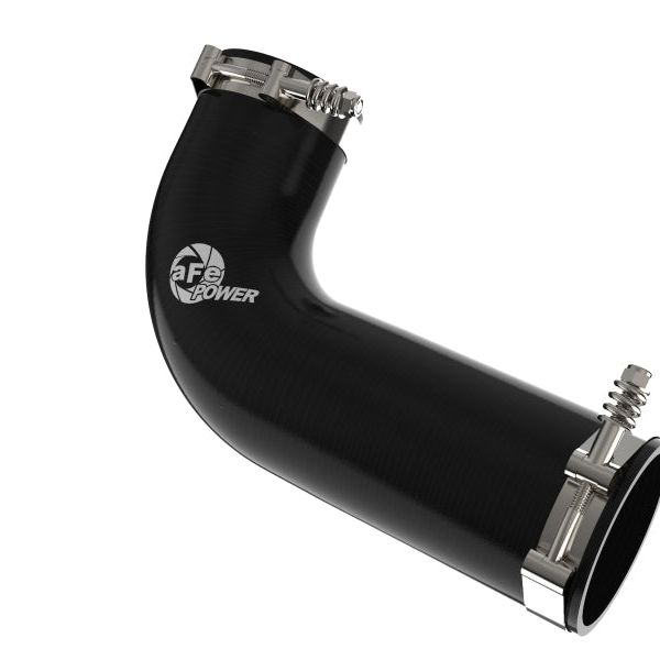 afe 08-10 Ford Trucks V8-6.4L (td) BladeRunner 3 IN Aluminum Hot Charge Pipe - Black-tuningsupply.com