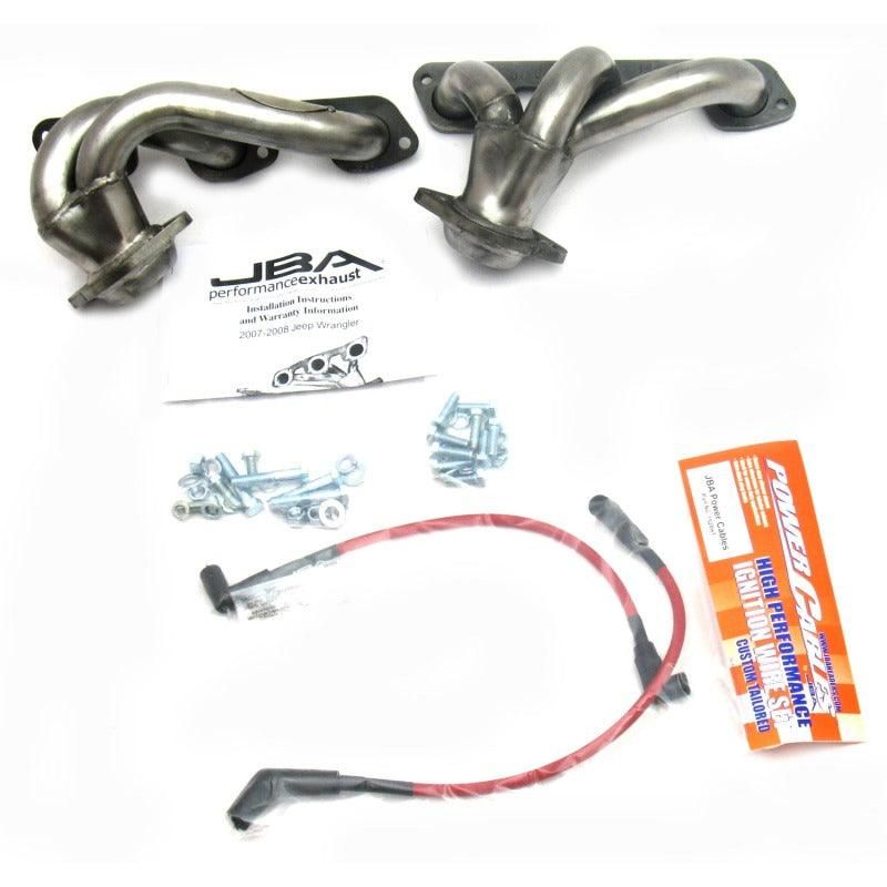 JBA 07-11 Jeep 3.8L V6 1-1/2in Primary Raw 409SS Cat4Ward Header-tuningsupply.com