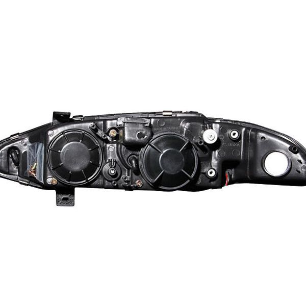 ANZO 1997-1999 Mitsubishi Eclipse Projector Headlights w/ Halo Black G2-tuningsupply.com