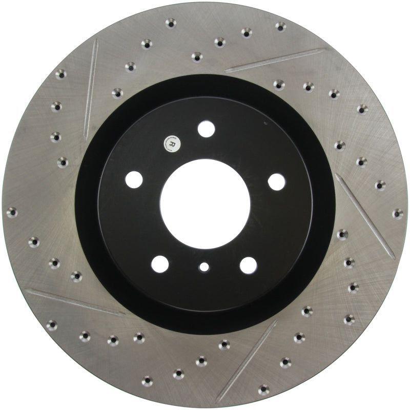 StopTech Slotted & Drilled Sport Brake Rotor-Brake Rotors - Slot & Drilled-Stoptech-STO127.42076R-SMINKpower Performance Parts