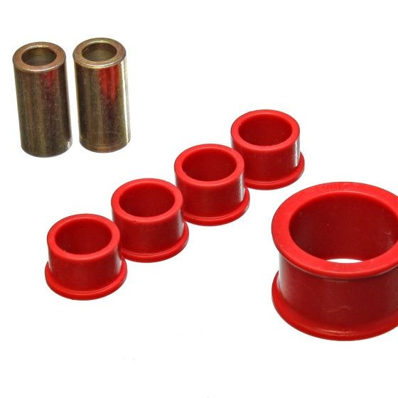 Energy Suspension 02-09 Nissan 350Z / 03-07 Infiniti G35 Coupe Red Rack and Pinion Bushing Set-tuningsupply.com