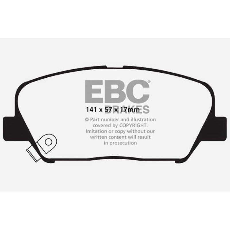 EBC 09+ Hyundai Genesis Coupe 2.0 Turbo Yellowstuff Front Brake Pads-tuningsupply.com