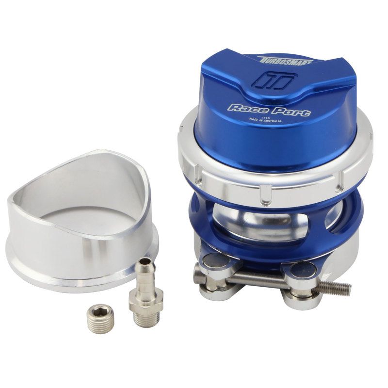 Turbosmart BOV Race Port - Blue - Gen V-Blow Off Valves-Turbosmart-TURTS-0204-1131-SMINKpower Performance Parts