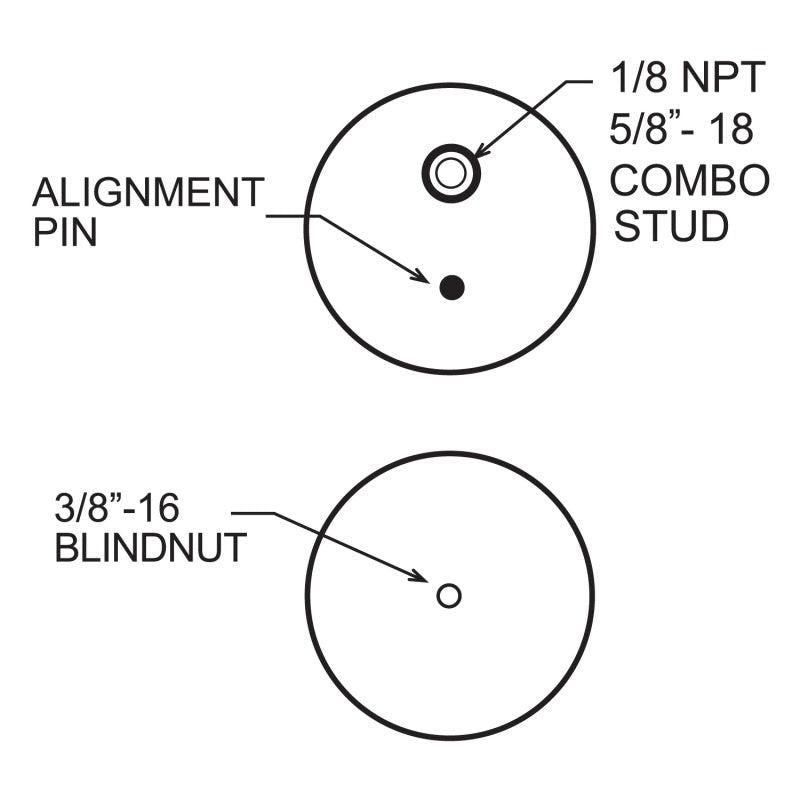 Firestone Ride-Rite Replacement Bellow 267C (For Kit PN 2361/2384/2430/2350/2458/2377) (W217606397)-tuningsupply.com