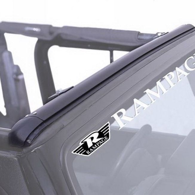 Rampage 1997-2006 Jeep Wrangler(TJ) Windshield Channel - Black-Soft Tops-Rampage-RAM901004-SMINKpower Performance Parts