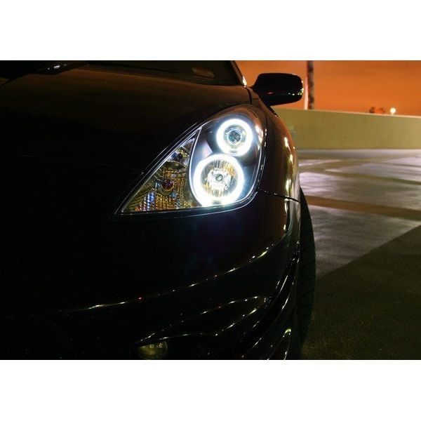 Spyder Toyota Celica 00-05 Projector Headlights LED Halo DRL Blk High H1 Low H1 PRO-YD-TCEL00-LED-BK-Headlights-SPYDER-SPY5011848-SMINKpower Performance Parts