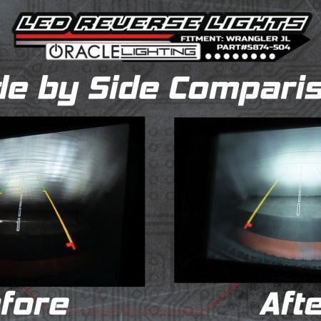 Oracle Rear Bumper LED Reverse Lights for Jeep Wrangler JL - 6000K SEE WARRANTY-tuningsupply.com