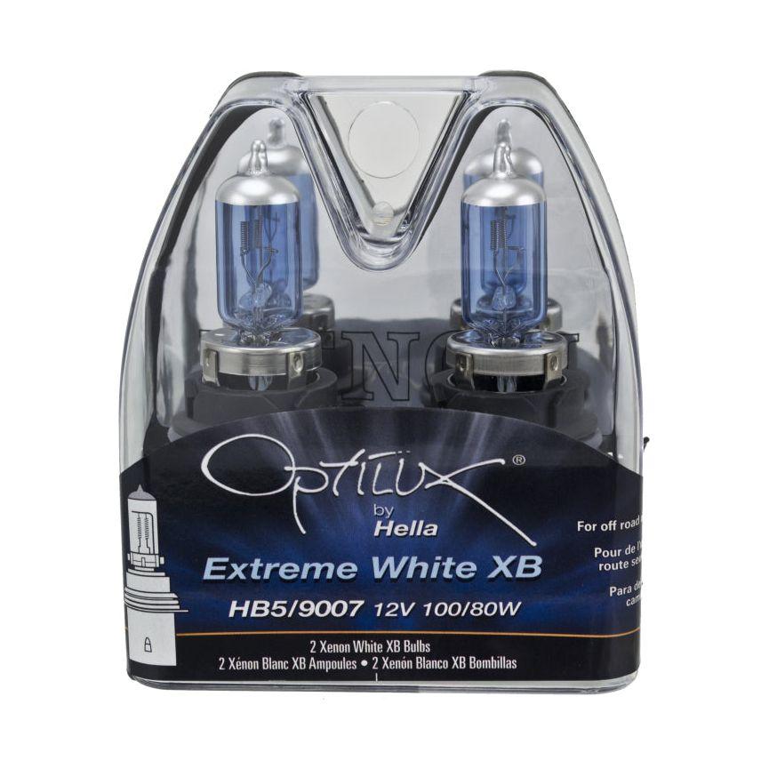 Hella Optilux XB White Halogen Bulbs HB5 9007 12V 100/80W (2 pack)-tuningsupply.com