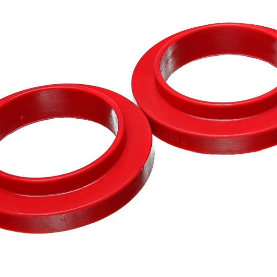 Energy Suspension Universal 3 3/4in ID 25 7/16in OD 3/4in H Red Coil Spring Isolators (2 per set)-tuningsupply.com