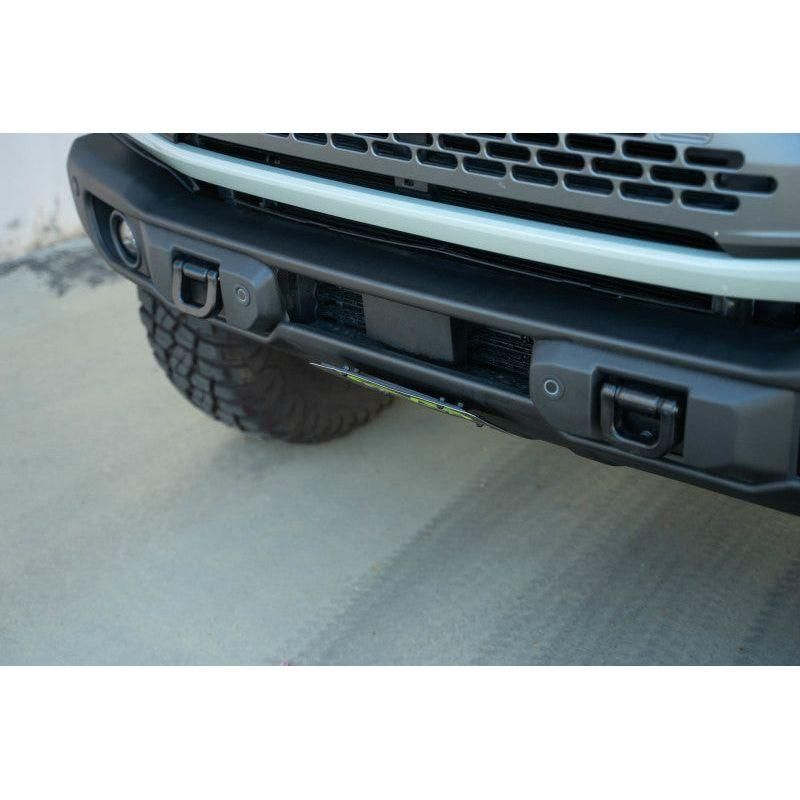 DV8 Offroad 2021 Ford Bronco Capable Bumper Slanted Front License Plate Mount-tuningsupply.com