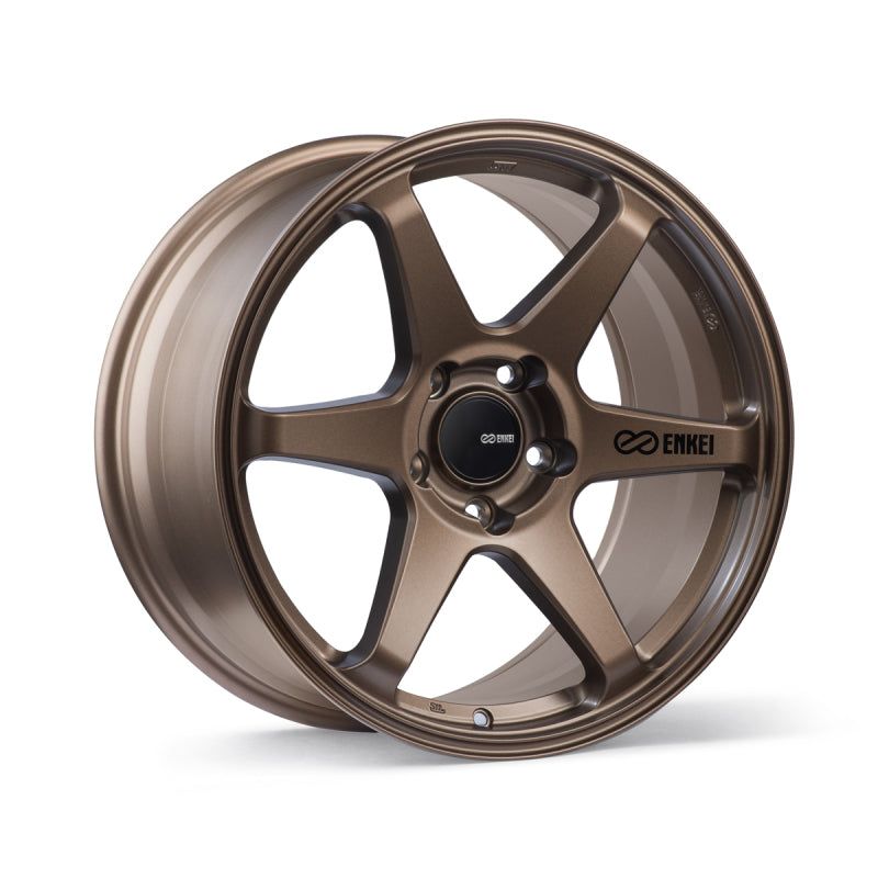 Enkei T6R 18x9.5 38mm Offset 5x114.3 Bolt Pattern 72.6 Bore Copper Wheel-tuningsupply.com