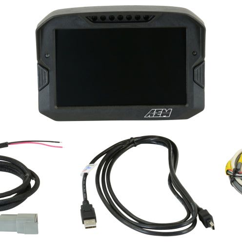 AEM CD-7 Non Logging Race Dash Carbon Fiber Digital Display (CAN Input Only)-tuningsupply.com