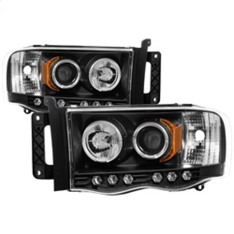 Spyder Dodge Ram 1500 02-05/Ram 2500 03-05 Projector Headlights LED Halo LED Blk PRO-YD-DR02-HL-BK-Headlights-SPYDER-SPY5009975-SMINKpower Performance Parts