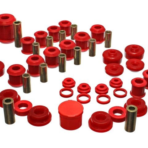 Energy Suspension 95-99 Mitsubishi Eclipse FWD/AWD Red Hyper-flex Master Bushing Set-tuningsupply.com