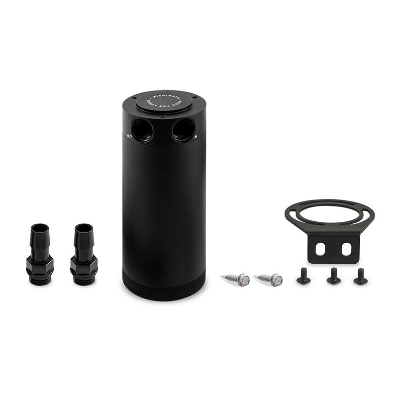 Mishimoto 2-Port Universal XL Baffled Catch Can - Black-tuningsupply.com