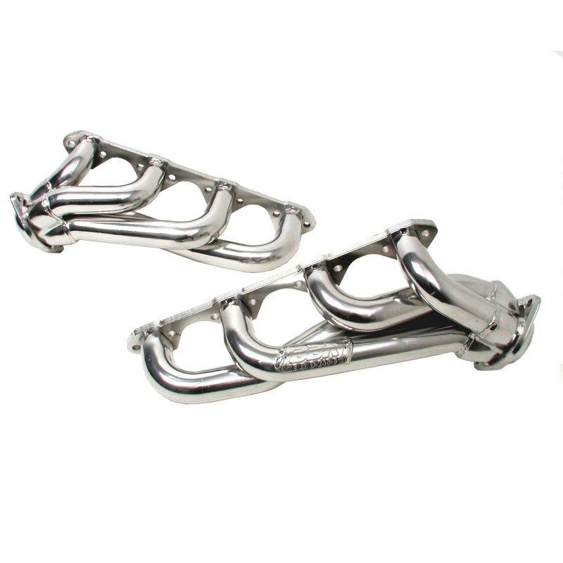 BBK 79-93 Mustang 5.0 Shorty Unequal Length Exhaust Headers - 1-5/8 Silver Ceramic-tuningsupply.com