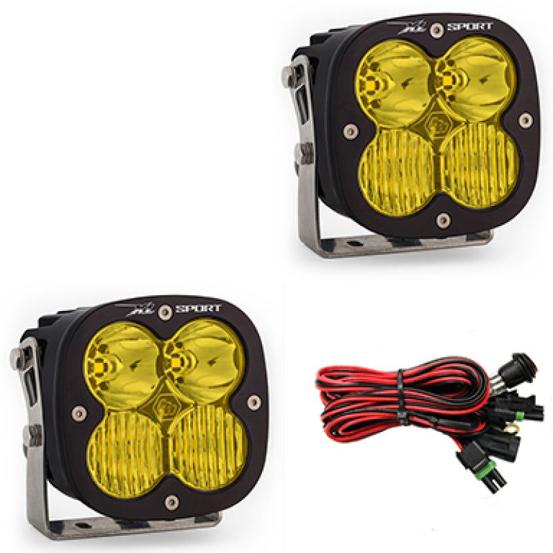 Baja Designs XL Sport Series Driving Combo Pattern Pair LED Light Pods - Amber-tuningsupply.com