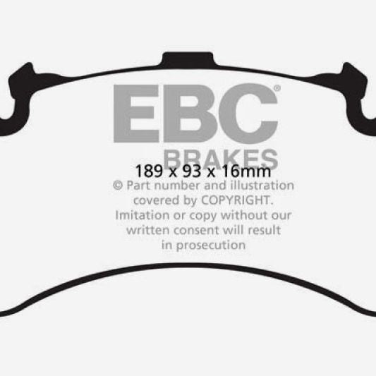 

EBC DP42158R - EBCDP42158R - EBC 11+ Audi A8 Quattro 6.3 (Cast Iron Rotors) Yellowstuff Front Brake Pads - Shipped in Europe - Tuningsupply.com
