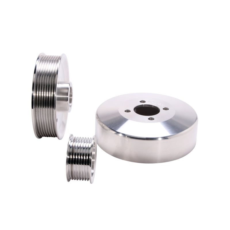 BBK 97-04 Ford F150 Expedition 4.6 5.4 Underdrive Pulley Kit - Lightweight CNC Billet Aluminum (3pc)-tuningsupply.com