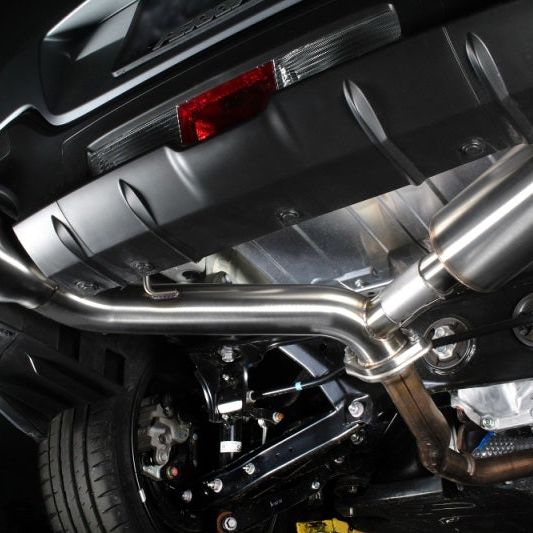 Perrin 2022 BRZ/GR86 Axle Back Exhaust SS (Single Side Exit w/Helmholtz Chamber) - SMINKpower Performance Parts PERPSP-EXT-368BR Perrin Performance