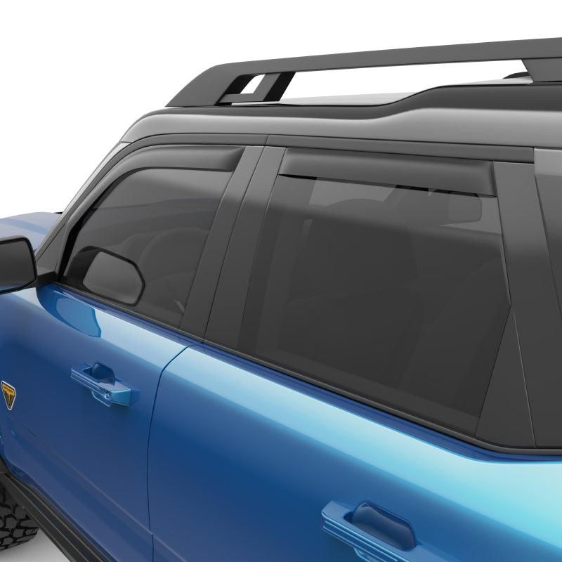 EGR 21-22 Ford Bronco 4 Door In-Channel Window Visors - Matte Black (573565)-tuningsupply.com