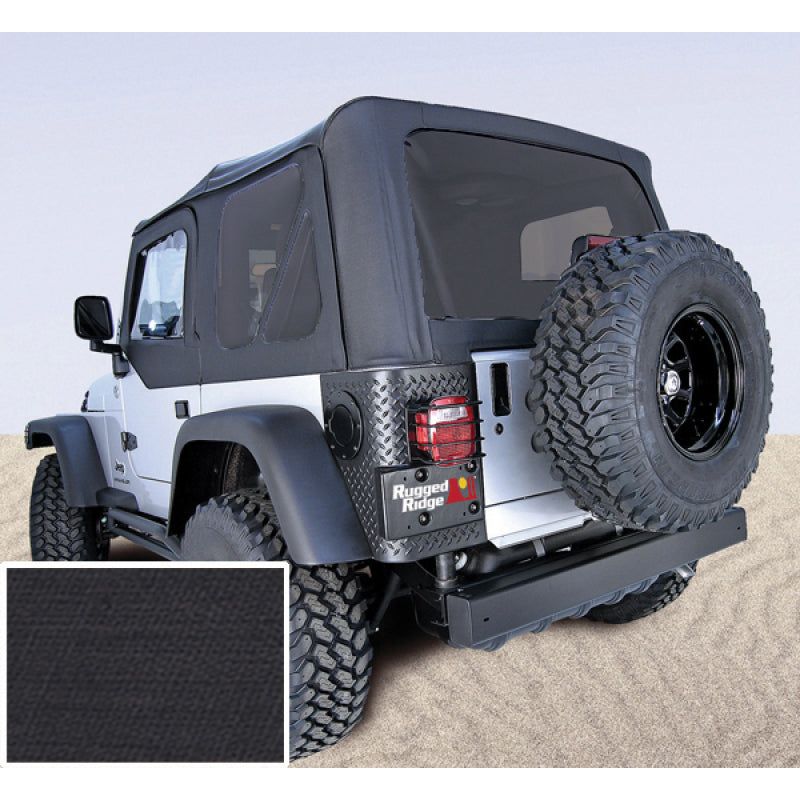 Rugged Ridge S-Top No Door Skins Black Tinted Windows 03-06 Wrang-Soft Tops-Rugged Ridge-RUG13710.35-SMINKpower Performance Parts