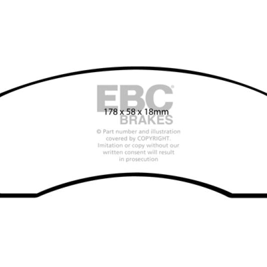 EBC 07+ Buick Enclave 3.6 Yellowstuff Front Brake Pads-tuningsupply.com