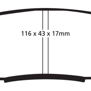 EBC 08+ Lexus LX570 5.7 Yellowstuff Rear Brake Pads-tuningsupply.com