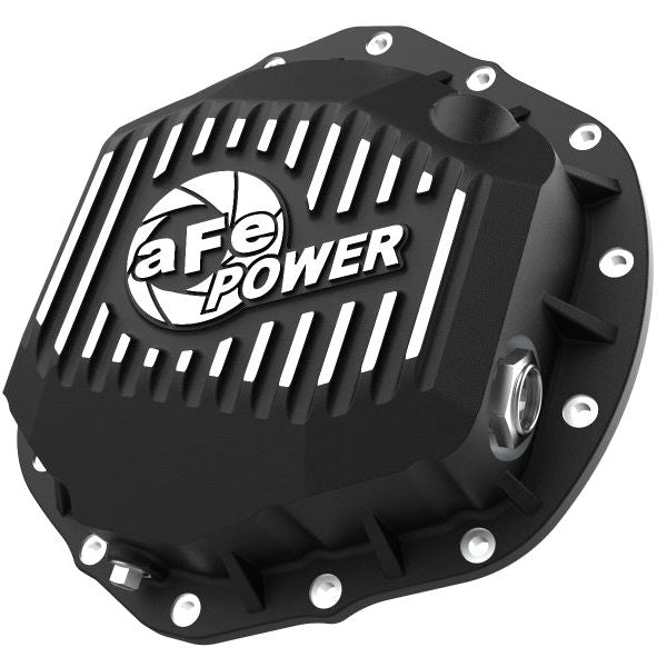 aFe Street Series Rear Differential Cover Black w/ Machined Fins 19-20 Ram 2500/3500-tuningsupply.com