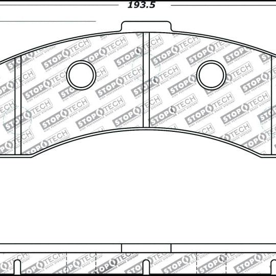 StopTech Performance 06-09 Chevrolet Corvette Z06 Front Brake Pads-Brake Pads - Performance-Stoptech-STO309.11850-SMINKpower Performance Parts