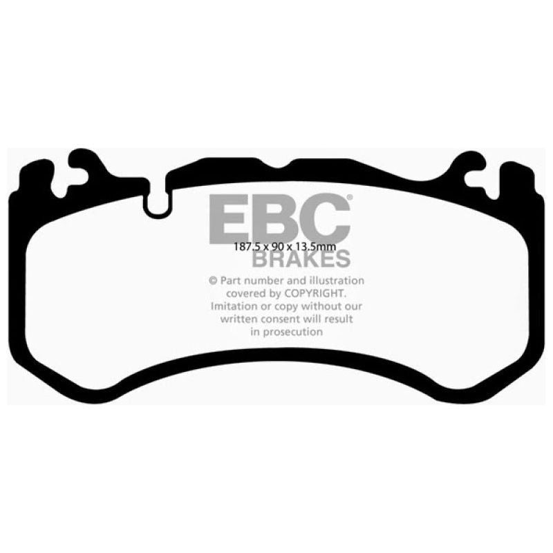 EBC 08-13 Mercedes-Benz C63 AMG (W204) 6.2 Bluestuff Front Brake Pads-tuningsupply.com