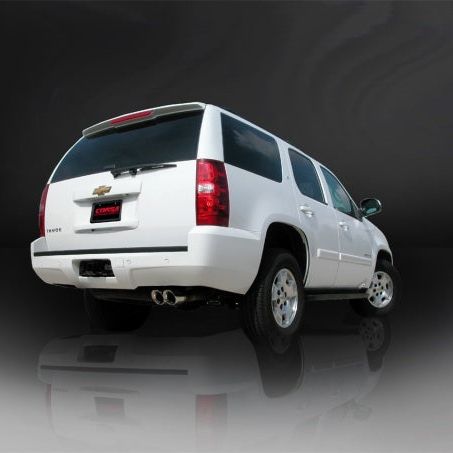 Corsa 2009-2014 Chevrolet Tahoe 5.3L V8 Polished Sport Cat-Back Exhaust-tuningsupply.com