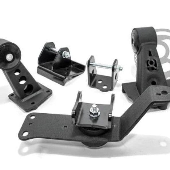 Innovative 00-09 Honda S2000 K-Series Black Steel Mounts 75A Bushings-tuningsupply.com