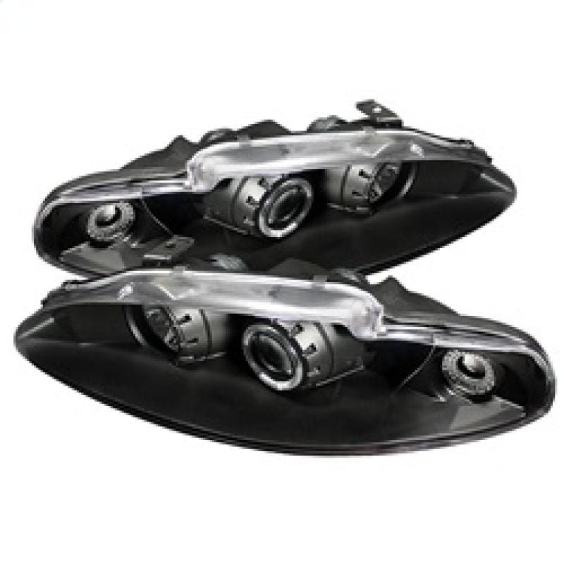 Spyder Mitsubishi Eclipse 95-96 Projector Headlights LED Halo Black High H1 Low H1 PRO-YD-ME95-HL-BK - SMINKpower Performance Parts SPY5011428 SPYDER