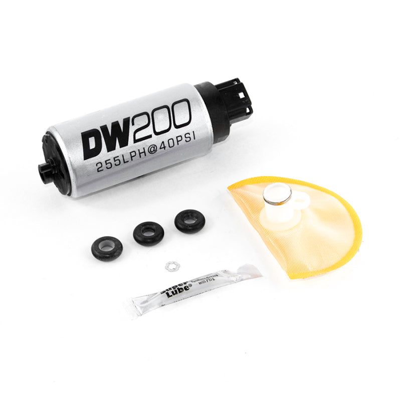 DeatschWerks 255 LPH In-Tank Fuel Pump w/ 10+ Legacy GT/03-08 G35/350Z Set Up Kit-tuningsupply.com