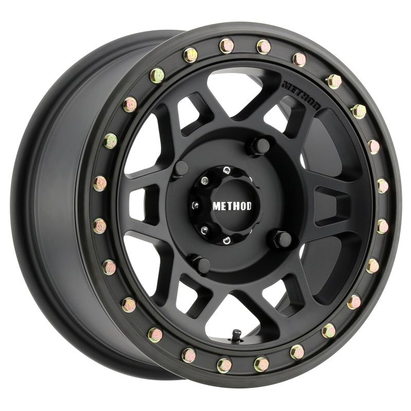 Method MR405 UTV Beadlock 15x7 / 5+2/38mm Offset / 4x156 / 132mm CB Matte Black Wheel-tuningsupply.com