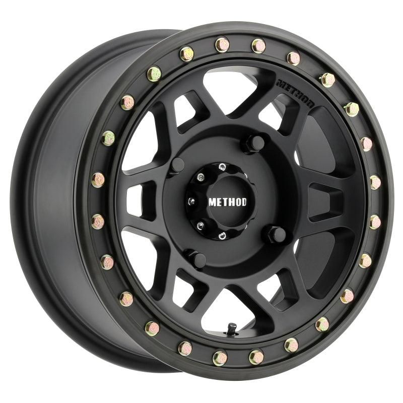 Method MR405 UTV Beadlock 15x7 / 4+3/13mm Offset / 4x136 / 106mm CB Matte Black Wheel-tuningsupply.com