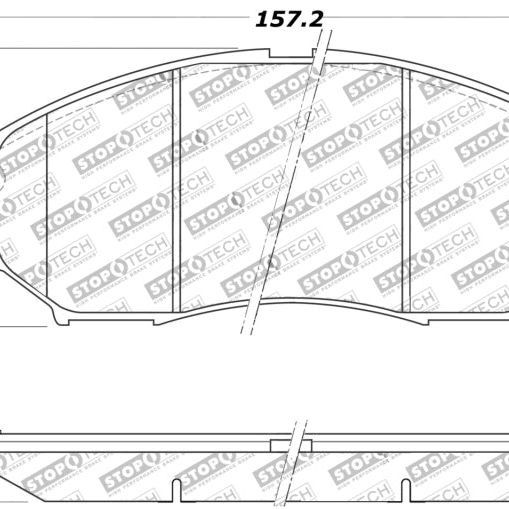 StopTech Performance 06-08 350Z w/ Std Brakes / 06-08 Infiniti G35 Front Brake Pads-Brake Pads - Performance-Stoptech-STO309.08880-SMINKpower Performance Parts