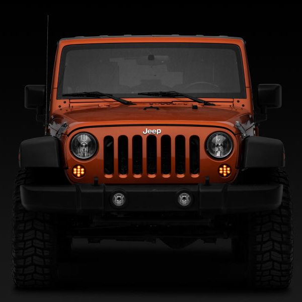 Raxiom 07-18 Jeep Wrangler JK Axial Series LED Front Turn Signals (Smoked) - SMINKpower Performance Parts RAXJ119943 Raxiom