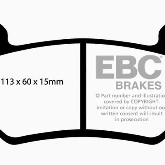 

EBC DP41377R - EBCDP41377R - EBC 08-11 Lotus Exige 1.8 Supercharged (240) Yellowstuff Front Brake Pads - Shipped in Europe - Tuningsupply.com
