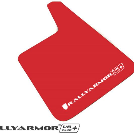 Rally Armor Universal Fit (No Hardware) UR Plus Black UR Mud Flap w/ Red Logo-Mud Flaps-Rally Armor-RALMF20-URP-BLK/RD-SMINKpower Performance Parts