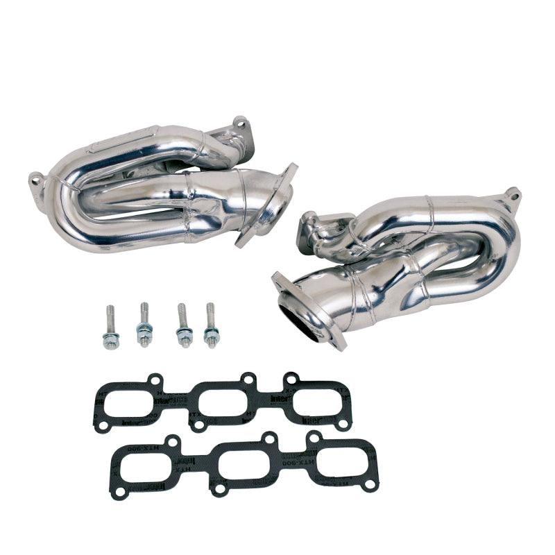 BBK 11-15 Ford Mustang 3.7L Shorty Tuned Length Headers - 1-5/8 Silver Ceramic (CARB EO 11-14 Only)-tuningsupply.com