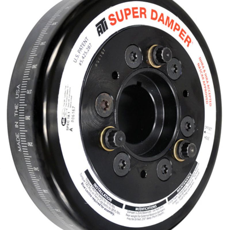 ATI Damper - 7.57in - Alum - 20+ Ford 7.3L Godzilla - OEM Size - (2) 6 Groove - 5 Ring-tuningsupply.com