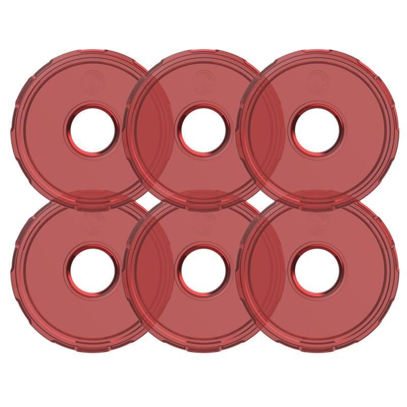 KC HiLiTES Cyclone V2 LED - Replacement Lens - Red - 6-PK-tuningsupply.com